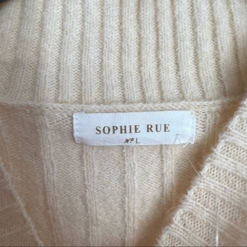 Sophie Rue  mock turtleneck sweater ribbed Large