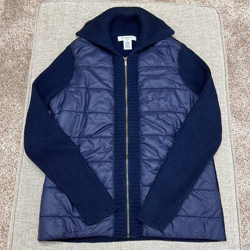 Liz Claiborne  Navy Knit / Puff Jacket