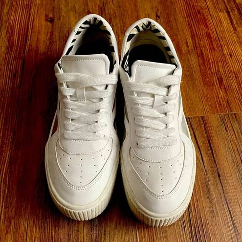 mix no. 6  M6 Emmalyn White & Clear Platform Sneakers