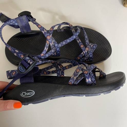 Chacos Chaco ZX2 Classic Sandals with toe loop Navy Blue size 10