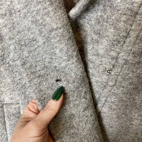 Madewell  Grey Wool Speaker Jacket Gray Women's Coat Cardigan, size Small