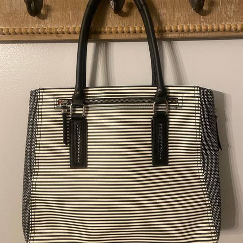 Stella & Dot NWOT  Striped Leather Tote