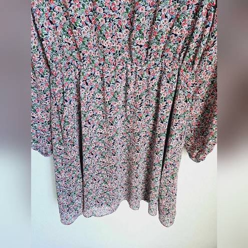 Petal BODEN High Neck Flippy Floral Mini Dress Size 6 Multi color  Toile