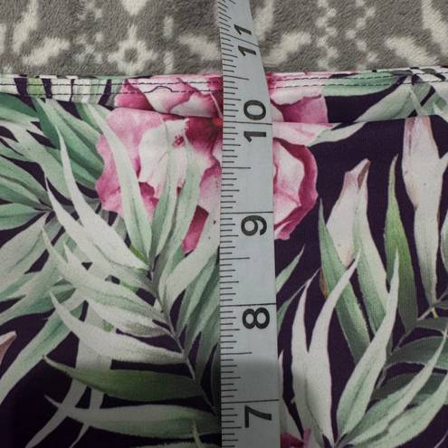 Zyia Active Floral Paradise Tropical Print Leggings Size Small