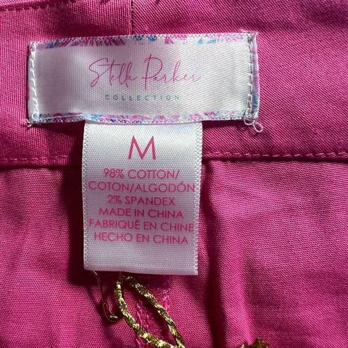 Parker Stella  Collection Women's Pink High Waist Cotton Short Medium NWT