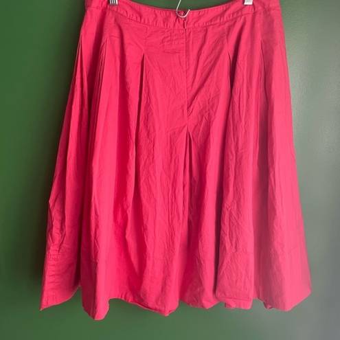 Talbots  Hot Pink Pleated Skirt Size 4 Super Cute! EUC