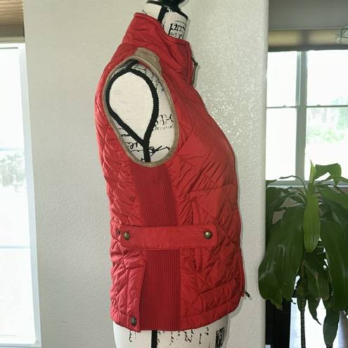 Polo  Ralph Lauren Red Quilted Equestrian Vest