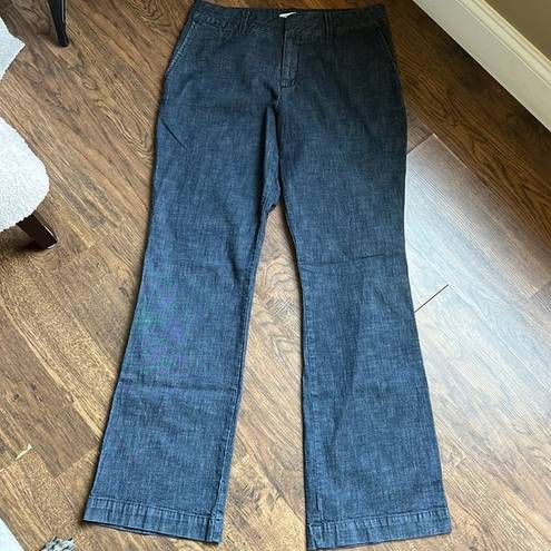 Coldwater Creek  Natural Fit Denim Cotton Pants Pockets Size 12