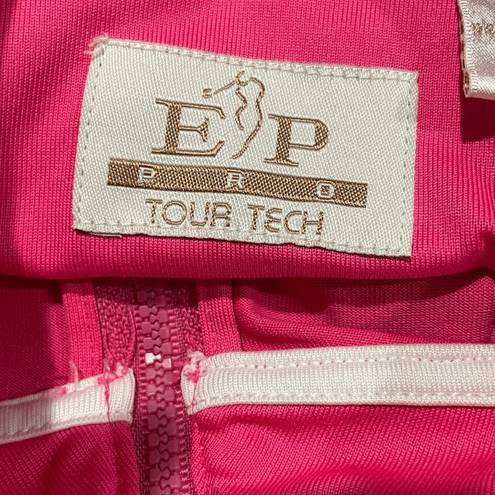 EP Pro  Tour Tech Long Sleeve 1/4 zip Top bright pink size small