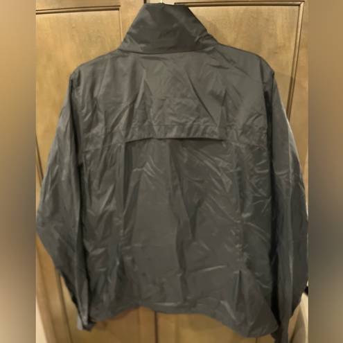 Columbia Classic Outdoors Black  Breathable Lightweight Rain Jacket XL neck zipup