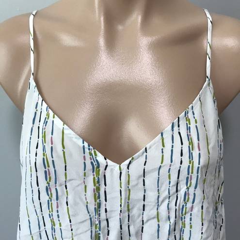 Equipment  Femme Layla 100% Silk Stripe Tank Top