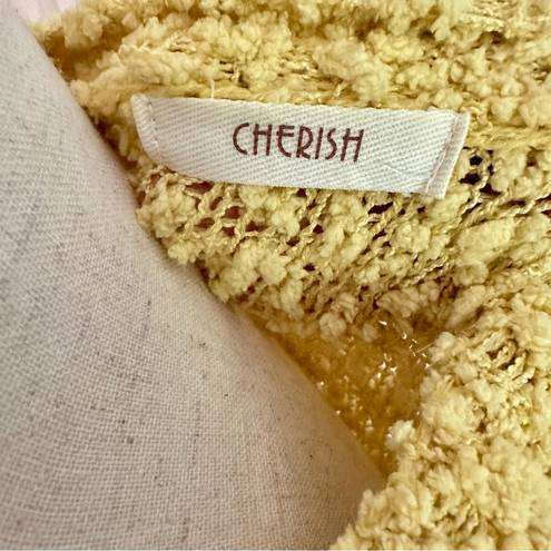 Cherish Yellow Popcorn Sweater Size Small