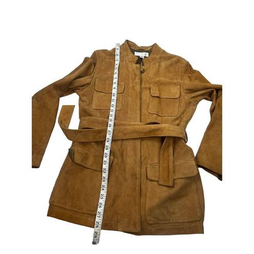 Petite Sophisticate Petite Sophisticated genuine leather tan festival jacket size small