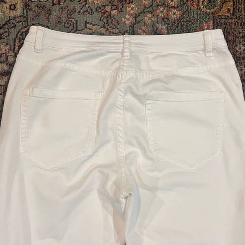 John Mark  White Bell Bottom Pants