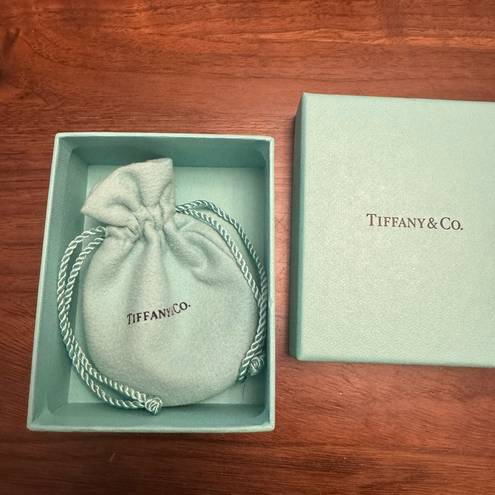 Tiffany & Co. I love you charm Silver bead bracelet 7”
