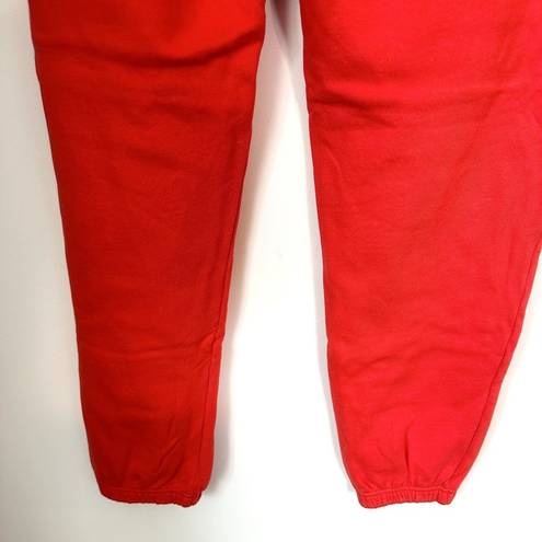 Mate the Label NWT  Organic Red Fleece Relaxed Pocket Sweatpants - L