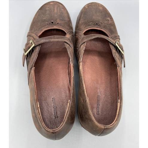 Patagonia  Brown Leather Cattail Clog Mary Jane Shoes Womens 9