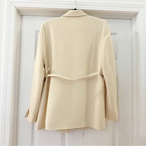 Alexis Alek Belted Blazer Jacket Ivory sz Small $850