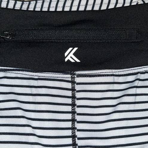 Kyodan  - pleated Athletic Skort - Black Striped - PS