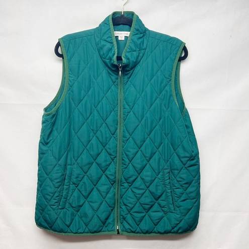 Coldwater Creek  Quilted Full Zip Women's Vest Size XL