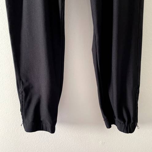 Lorna Jane  Pants Womens Medium Black Joggers Athleisure Drawstring Pleated