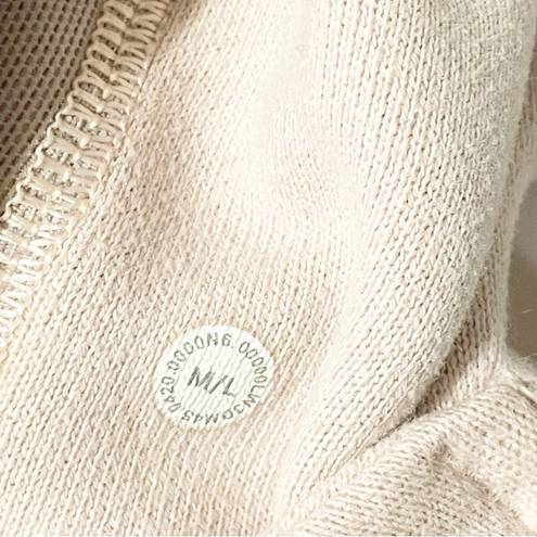 Lululemon  Size Medium/Large Scuba Oversized Half-Zip Hoodie Natural Ivory