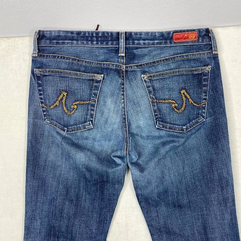 AG Adriano Goldschmied Women's  The Club Low Rise Flare Medium Was Jeans Size 30R