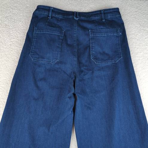 Pilcro  The Skipper Wide Leg Jeans Women's Size 32 Dark Wash High Rise Stretch