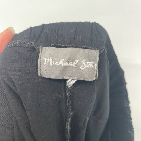 Michael Stars  Women's Pull On Pants Slim Leg Elastic Waistband Black Medium