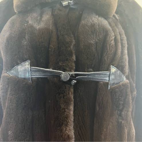 Onyx Galanos Black  Sheared Mink Fur Coat