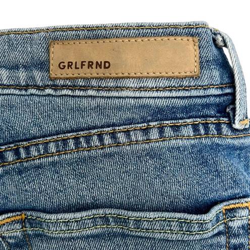 GRLFRND GRLERND Naomi High Waist  Straight Leg Jeans In I will Survive Blue Size 24