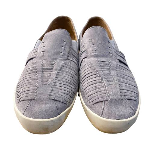 Joie  Blue Suede Slip on walker sneaker woven leather size 8