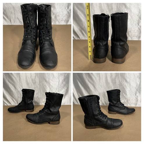 Candie's  Canash Black Combat Moto Boots Women’s Sz 9 M