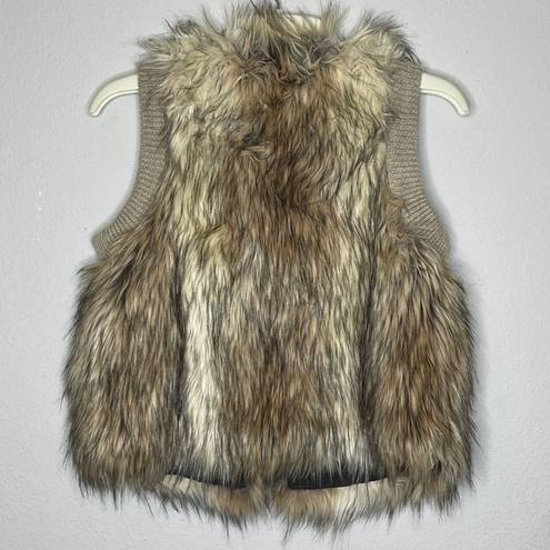 Rebecca Taylor  Alpaca Wool Blend Fur Vest