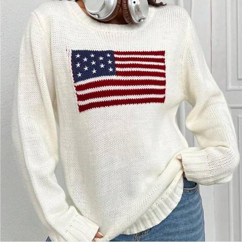 American flag sweater Size 6