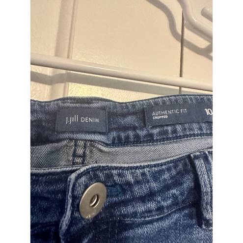 J.Jill  Denim authentic fit cropped jeans 10