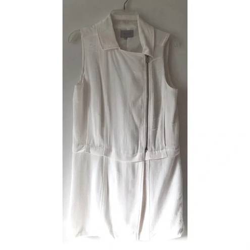 1. State White Zip Off Sleeveless Vest M