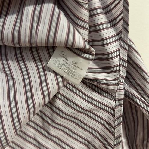 Loro Piana  Made in Italy vintage stripe button down shirt collared