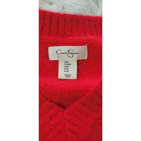 Jessica Simpson  Sweater Vest Womens M Red Sweater Vest New