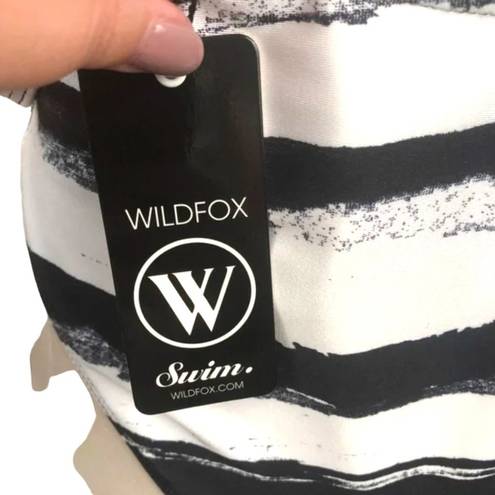 Wildfox NWT  Mascara Stripe 80’s One Piece Swimsuit