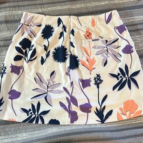 Lady Hagen  Golf Skort White Floral Size 6 EUC #0584