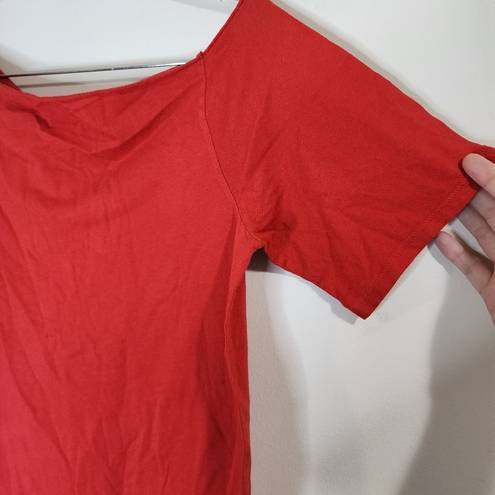 n:philanthropy NWT  Red Women Medium One Shoulder Eve Tee Short Sleeve