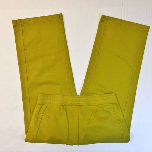 J.Jill  Love Linen Mustard Yellow 100% Linen Wide Leg Pants Women's Size Small