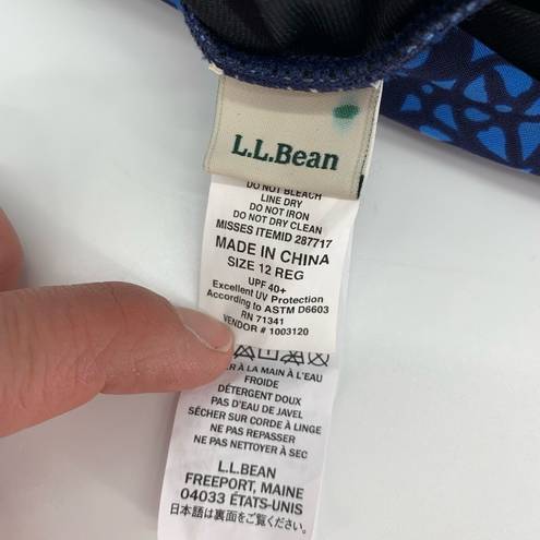 L.L.Bean  Blue Halter Bikini Dress Size 12