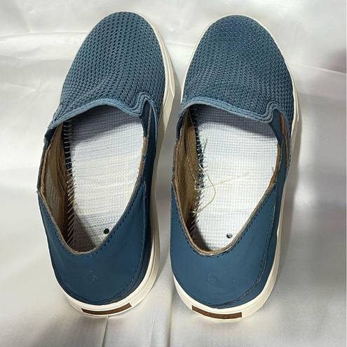 Olukai  Pehuea Womens 20271 Blue Breathable Mesh Slip On Sneakers Casual Size 7