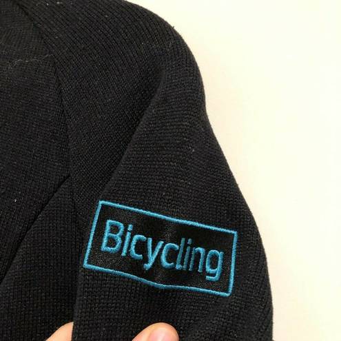 Pearl Izumi  Black Zip-Up Cycling Sweatshirt Size Small