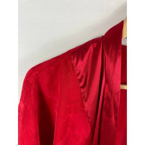 Victoria's Secret  Gold Label Vintage 90s Red Wrap Robe Size OS