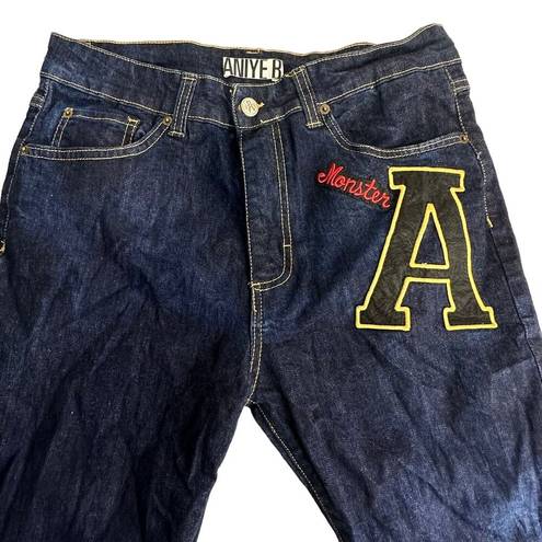 aniye by monster 69 patch blue crop jeans Size 28