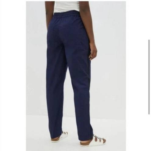 Anthropologie NWT Maeve  Tenley Twill Track Pant Joggers Navy Size Small