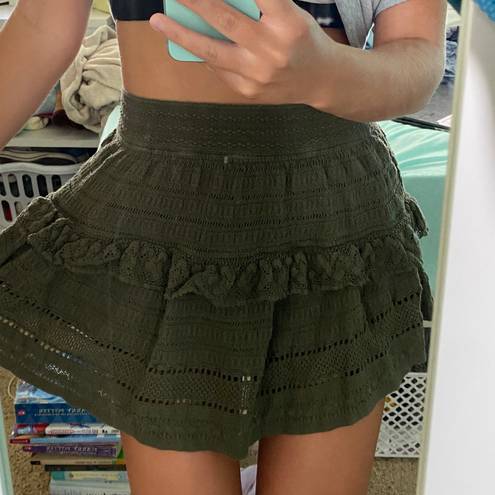 Aerie Army Green Skirt